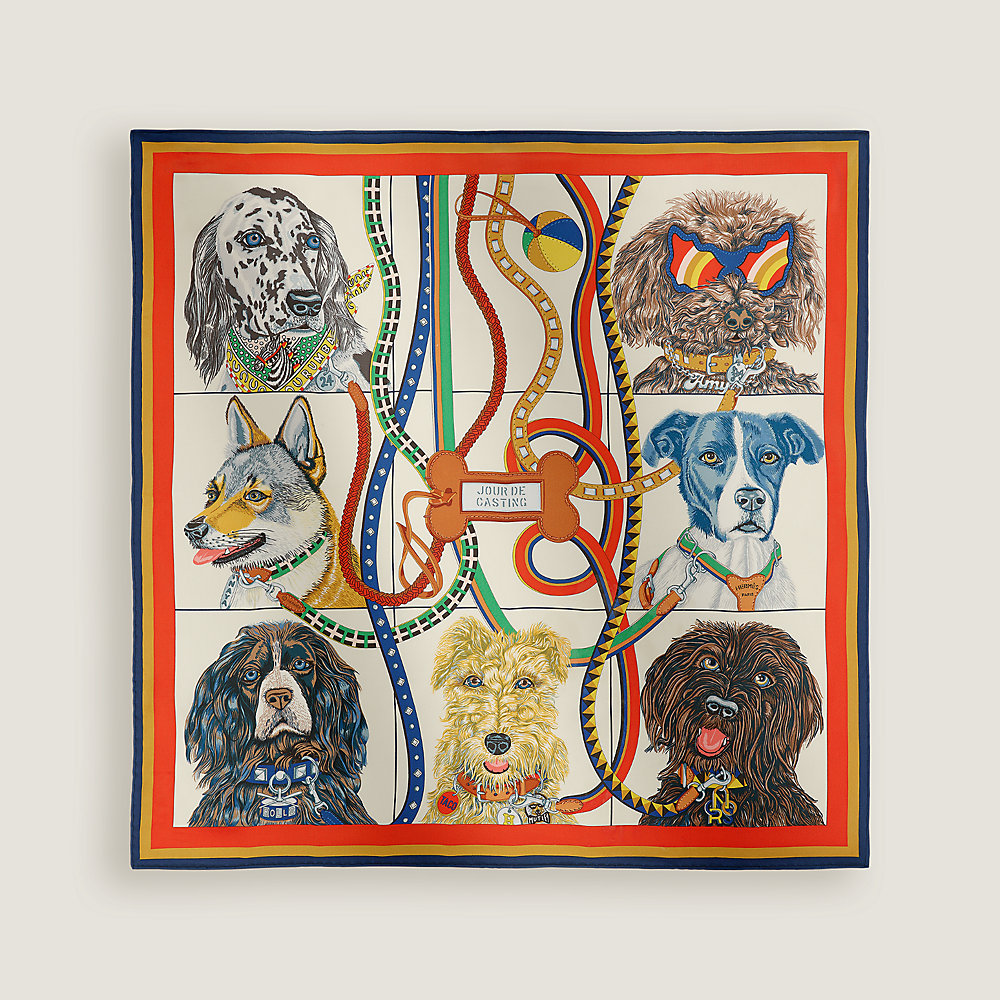 Authentic HERMES Le jeu des petits bonheurs scarf CARRE 90